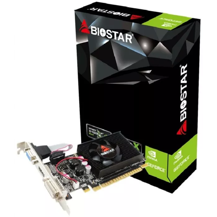 Видеокарта Biostar PCI-E 2.0 VN6103THX6 NVIDIA GeForce GT 610 2Gb 64bit DDR3 700/1333 DVIx1 HDMIx1 CRTx1 HDCP Ret low profile