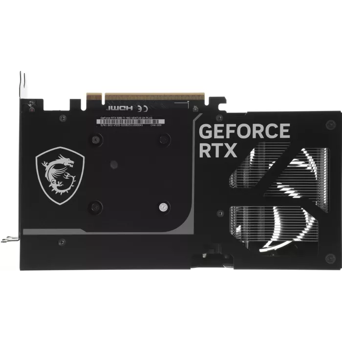 Видеокарта MSI PCI-E 5.0 RTX 5060 TI 16G VENTUS 2X PLUS NVIDIA GeForce RTX 5060TI 16Gb 128bit GDDR7 2572/28000 HDMIx1 DPx3 HDCP Ret