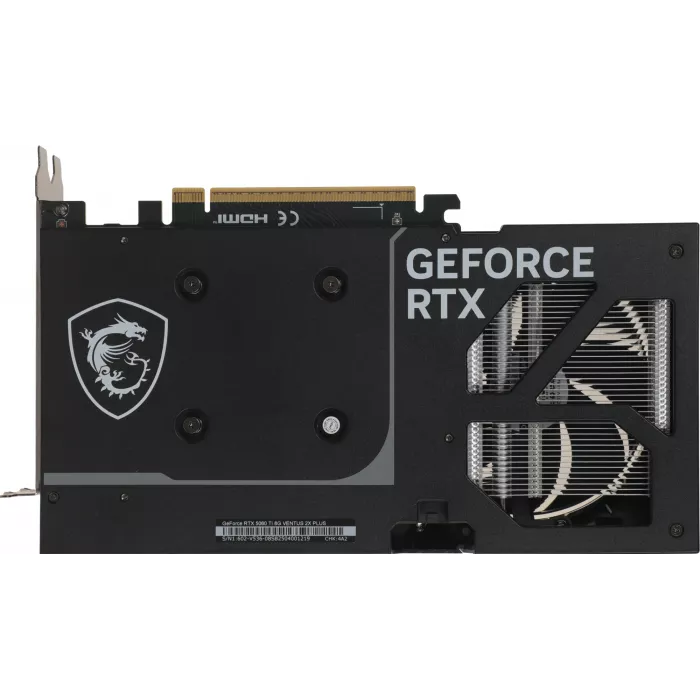 Видеокарта MSI PCI-E 5.0 RTX 5060 TI 8G VENTUS 2X PLUS NVIDIA GeForce RTX 5060TI 8Gb 128bit GDDR7 2572/28000 HDMIx1 DPx3 HDCP Ret
