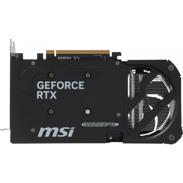 Видеокарта MSI PCI-E 5.0 RTX 5060 TI 16G SHADOW 2X OC PLUS NVIDIA GeForce RTX 5060TI 16Gb 128bit GDDR7 2602/28000 HDMIx1 DPx3 HDCP Ret