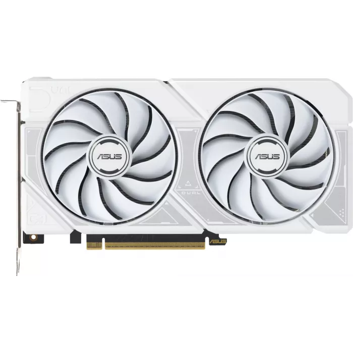 Видеокарта Asus PCI-E 5.0 DUAL-RTX5060TI-O16G-WHITE NVIDIA GeForce RTX 5060TI 16Gb 128bit GDDR7 2602/28000 HDMIx1 DPx3 HDCP Ret