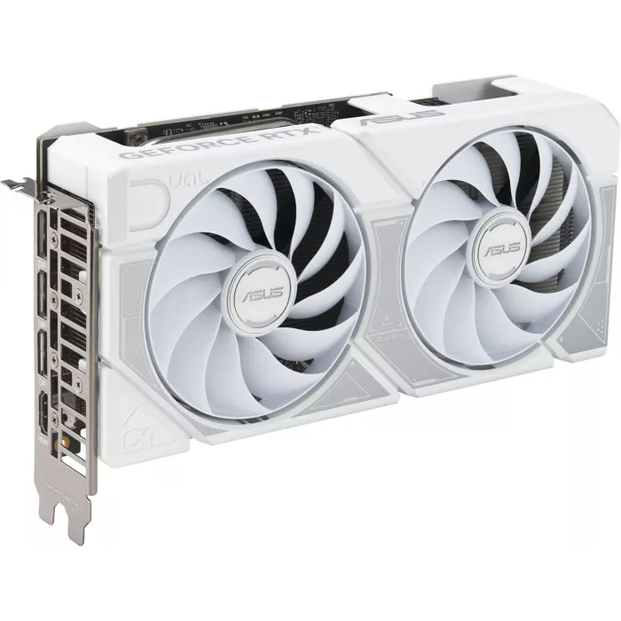 Видеокарта Asus PCI-E 5.0 DUAL-RTX5060TI-O16G-WHITE NVIDIA GeForce RTX 5060TI 16Gb 128bit GDDR7 2602/28000 HDMIx1 DPx3 HDCP Ret