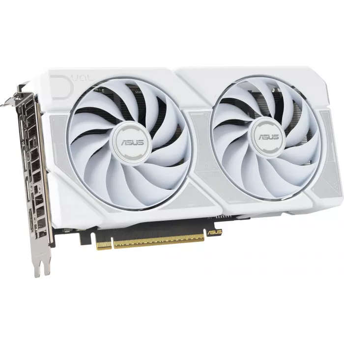 Видеокарта Asus PCI-E 5.0 DUAL-RTX5060TI-O16G-WHITE NVIDIA GeForce RTX 5060TI 16Gb 128bit GDDR7 2602/28000 HDMIx1 DPx3 HDCP Ret