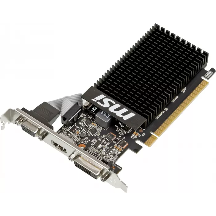 Видеокарта MSI PCI-E 2.0 GT 710 2GD3H LP NVIDIA GeForce GT 710 2Gb 64bit DDR3 954/1600 DVIx1 HDMIx1 CRTx1 HDCP Ret low profile