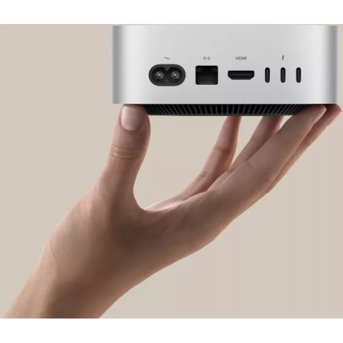 ПК Apple Mac mini A3238 M4 10 core (4.41) 16Gb SSD512Gb 10 core GPU macOS GbitEth WiFi BT серебристый (MU9E3HN/A)