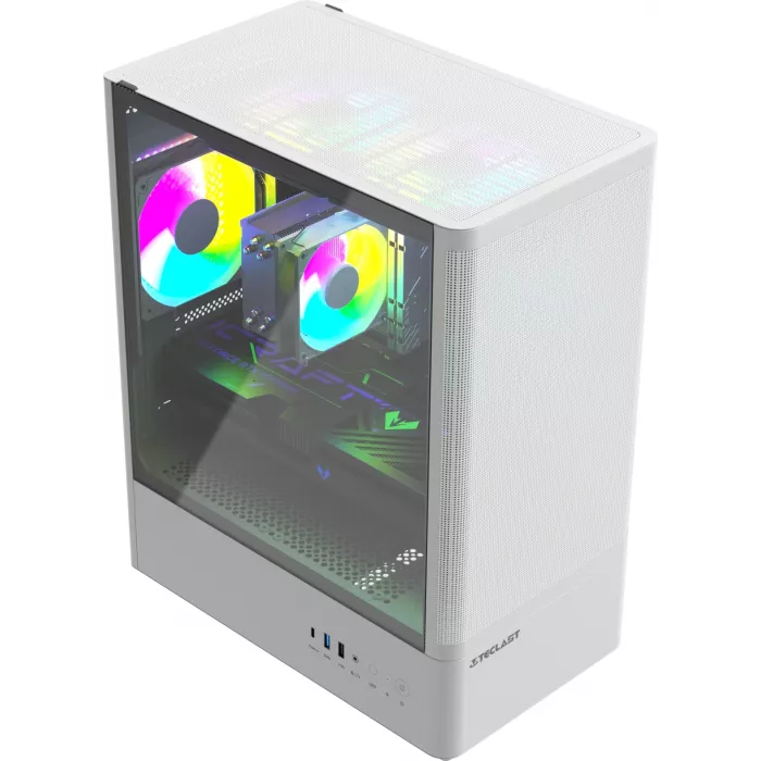ПК Teclast G03 Ryzen 5 7500F (3.7) 32Gb SSD1Tb RTX5060TI 8Gb Windows 11 Pro GbitEth WiFi BT 500W белый (G03 7500F32G1T5060T8WKRU)