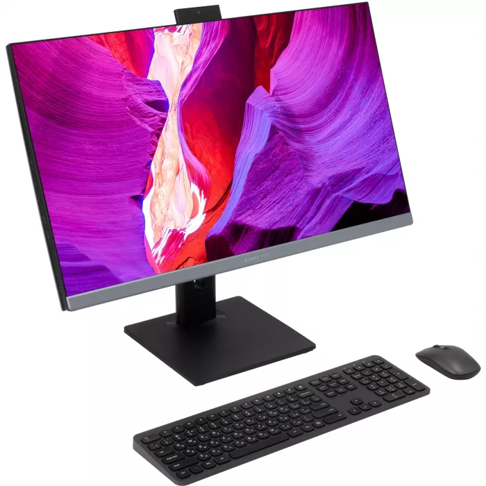 Моноблок Digma Pro Unity 27" Full HD i3 1215U (1.2) 16Gb SSD512Gb UHDG CR Windows 11 Pro GbitEth WiFi BT 90W клавиатура мышь Cam серый/черный 1920x1080