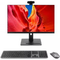 Моноблок Digma Pro Vision 23.8" Full HD Ryzen 3 5425U (2.7) 8Gb SSD256Gb RGr CR Windows 11 Pro Eth WiFi BT 90W клавиатура мышь Cam черный 1920x1080