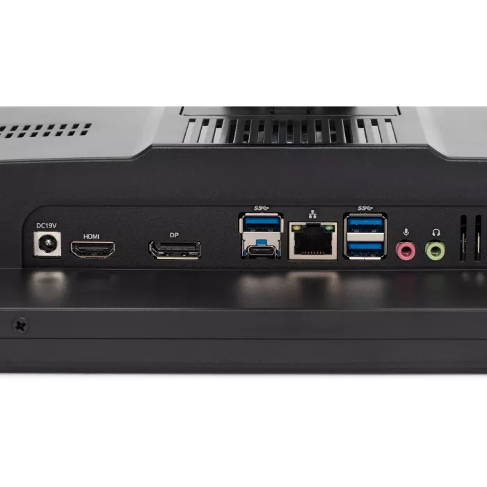 Моноблок Digma Pro Vision 23.8" Full HD Ryzen 3 5425U (2.7) 8Gb SSD256Gb RGr CR Windows 11 Pro Eth WiFi BT 90W клавиатура мышь Cam черный 1920x1080