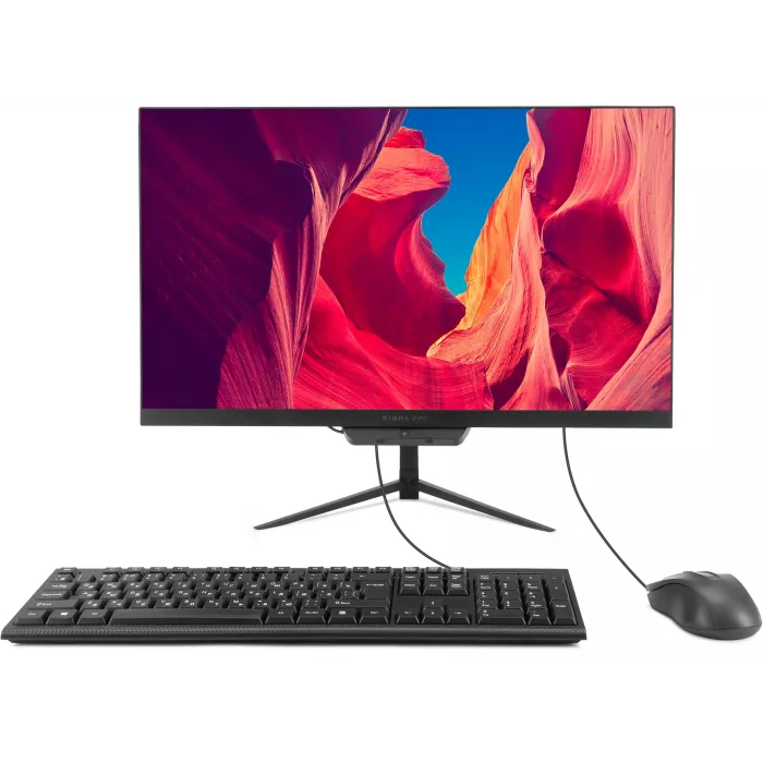 Моноблок Digma Pro Base 23.8" Full HD i3 12100 (3.3) 16Gb SSD512Gb UHDG 730 Windows 11 Pro GbitEth WiFi BT 90W клавиатура мышь Cam черный 1920x1080