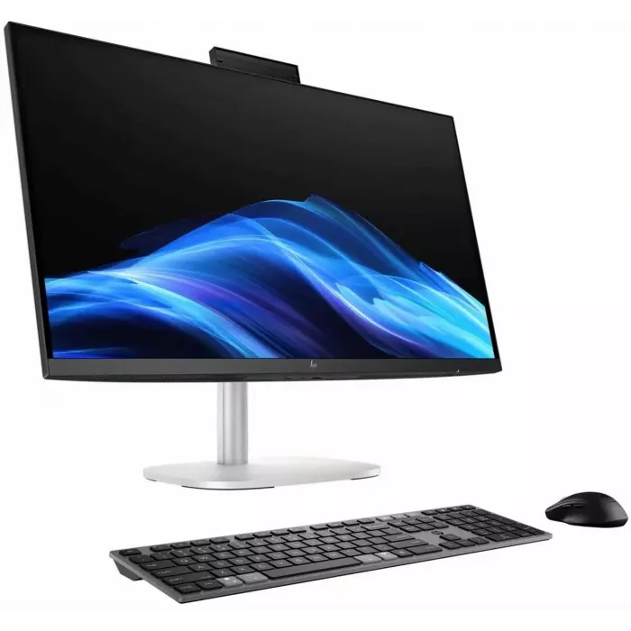 Моноблок HP EliteStudio 8 G1i 27" QHD Core Ultra 7 265 (2.4) 32Gb SSD1Tb RTX5050 8000Mb без ОС GbitEth WiFi BT клавиатура мышь Cam серебристый 2560x1440