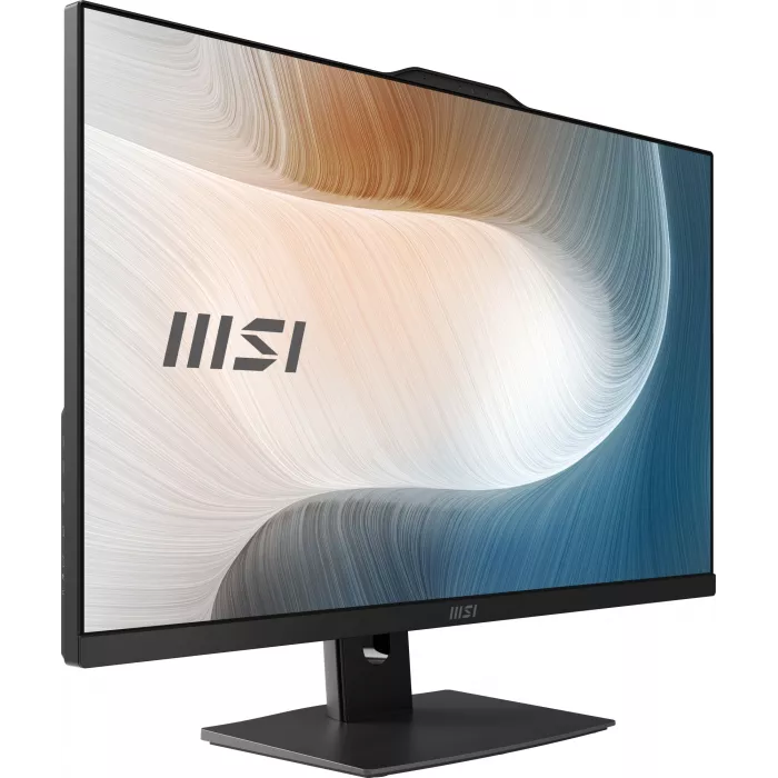 Моноблок MSI Modern AM272P 1MA-1490XRU 27" Full HD Core 3 100U (1.2) 16Gb SSD500Gb Graphics без ОС GbitEth WiFi BT 120W клавиатура мышь Cam черный 1920x1080