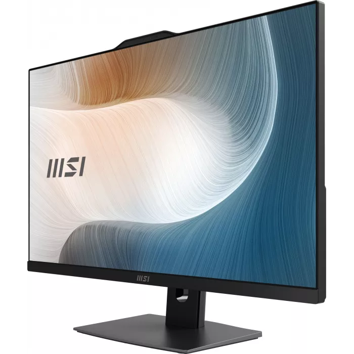 Моноблок MSI Modern AM272P 1MA-1490XRU 27" Full HD Core 3 100U (1.2) 16Gb SSD500Gb Graphics без ОС GbitEth WiFi BT 120W клавиатура мышь Cam черный 1920x1080
