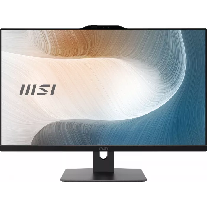 Моноблок MSI Modern AM272P 1MA-1492XRU 27" Full HD Core 3 100U (1.2) 8Gb SSD500Gb Graphics без ОС GbitEth WiFi BT 120W клавиатура мышь Cam черный 1920x1080