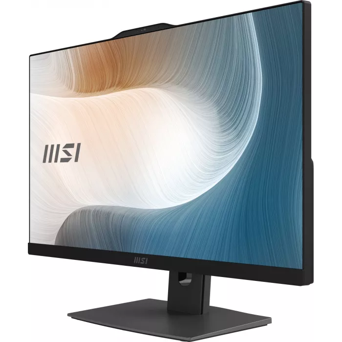Моноблок MSI Modern AM242P 1MA-2454XRU 23.8" Full HD Core 5 120U (1.4) 8Gb SSD500Gb Graphics без ОС GbitEth WiFi BT 120W клавиатура мышь Cam черный 1920x1080