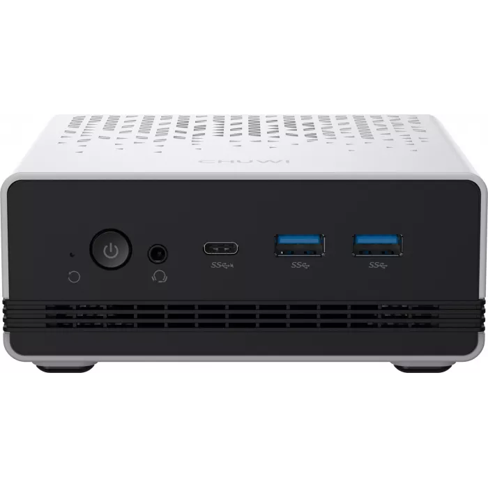 ПК Мини Chuwi UBox Ryzen 5 6600H (3.3) 16Gb SSD512Gb 660M Windows 11 Pro 2x2.5GbitEth WiFi BT 90W белый/черный
