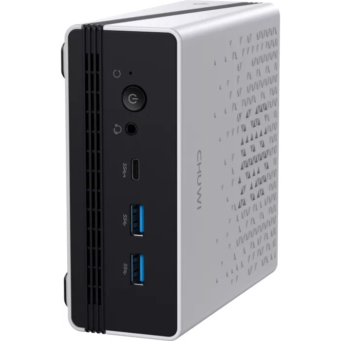 ПК Мини Chuwi UBox Ryzen 5 6600H (3.3) 16Gb SSD512Gb 660M Windows 11 Pro 2x2.5GbitEth WiFi BT 90W белый/черный