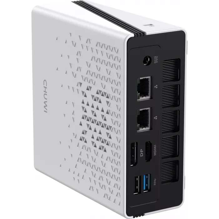ПК Мини Chuwi UBox Ryzen 5 6600H (3.3) 16Gb SSD512Gb 660M Windows 11 Pro 2x2.5GbitEth WiFi BT 90W белый/черный
