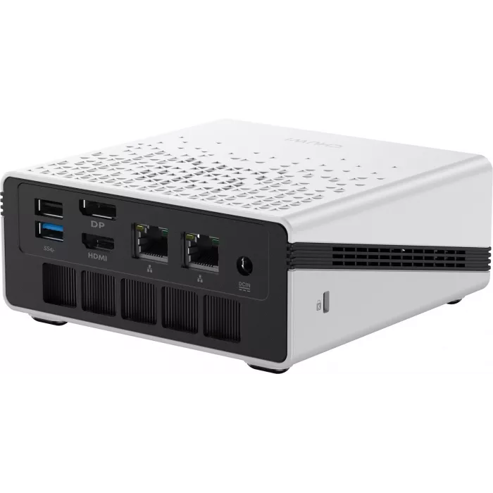 ПК Мини Chuwi UBox Ryzen 5 6600H (3.3) 16Gb SSD512Gb 660M Windows 11 Pro 2x2.5GbitEth WiFi BT 90W белый/черный