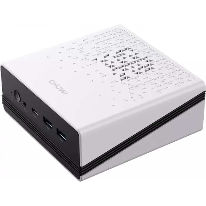 ПК Мини Chuwi UBox Ryzen 5 6600H (3.3) 16Gb SSD512Gb 660M Windows 11 Pro 2x2.5GbitEth WiFi BT 90W белый/черный