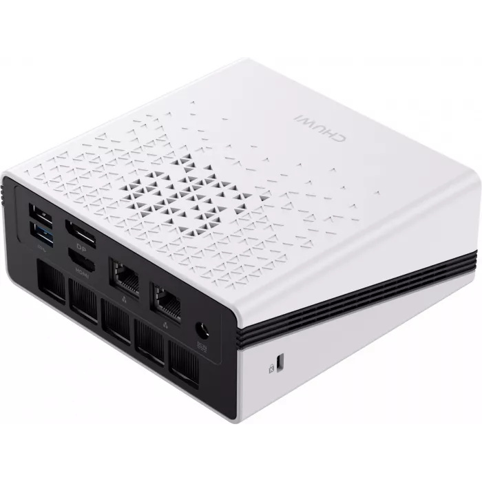 ПК Мини Chuwi UBox Ryzen 5 6600H (3.3) 16Gb SSD512Gb 660M Windows 11 Pro 2x2.5GbitEth WiFi BT 90W белый/черный