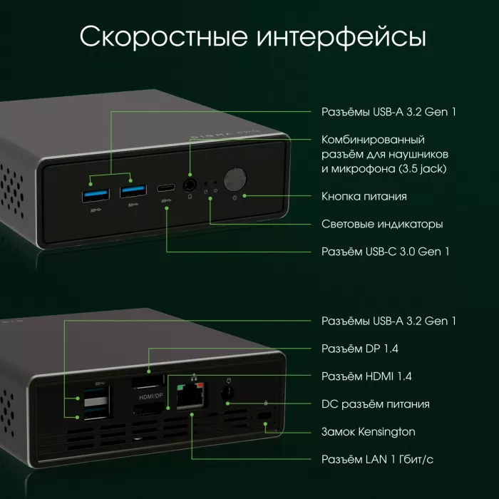 Неттоп Digma Pro Minimax U1 i3 1215U (1.2) 8Gb SSD256Gb UHDG Windows 11 Pro GbitEth WiFi BT 60W темно-серый/черный (DPP3-8CXW01)