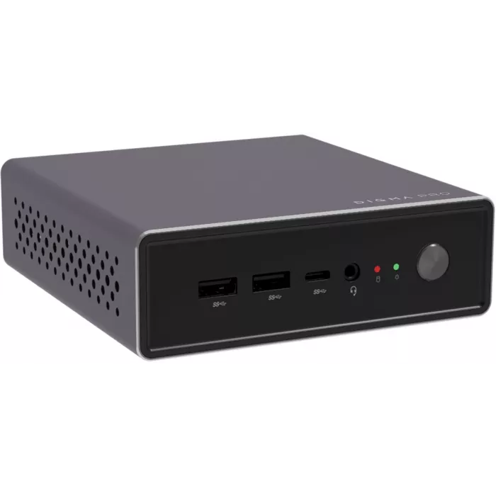 Неттоп Digma Pro Minimax U1 i3 1215U (1.2) 8Gb SSD256Gb UHDG Windows 11 Pro GbitEth WiFi BT 60W темно-серый/черный (DPP3-8CXW01)