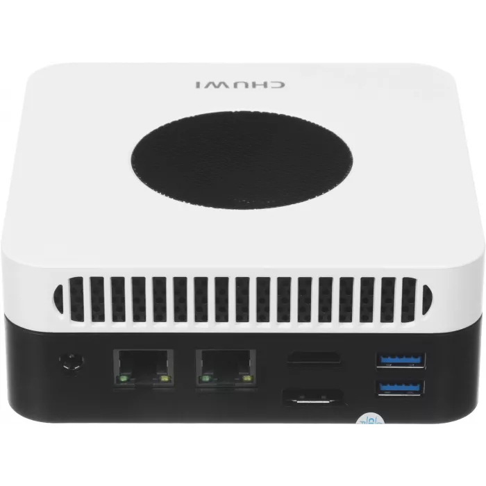 Неттоп Chuwi LarkBox X i3 1220P (1.5) 8Gb SSD256Gb UHDG Windows 11 Pro 2xGbitEth WiFi BT 65W черный/белый