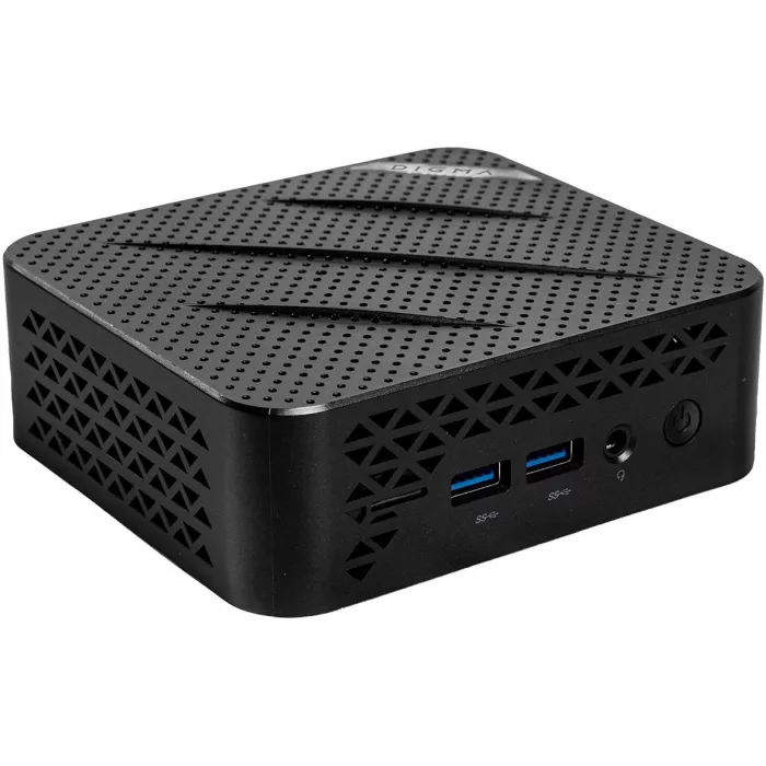 Неттоп Digma Mini Office Cel N4505 (2) 8Gb SSD256Gb UHDG 750 Windows 11 Pro GbitEth WiFi BT 45W черный (RUS) (DPCN-8CXW02)