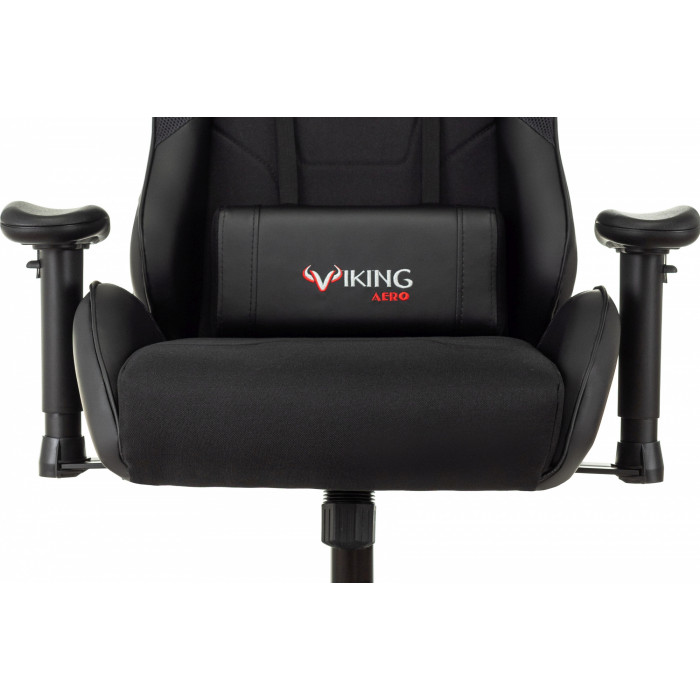 Кресло игровое Zombie Viking 4 Aero черный ткань/эко.кожа с подголов. крестов. пластик