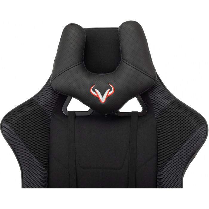 Кресло игровое Zombie Viking 4 Aero черный ткань/эко.кожа с подголов. крестов. пластик