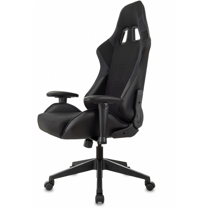 Кресло игровое Zombie Viking 4 Aero черный ткань/эко.кожа с подголов. крестов. пластик