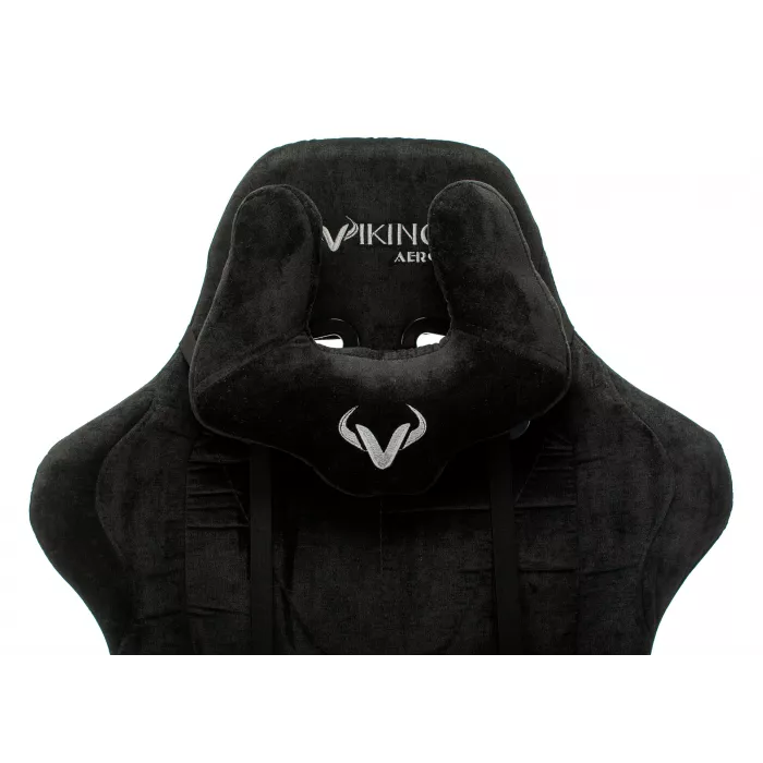 Кресло игровое Zombie Viking Knight черный Light-20 с подголов. крестов. металл