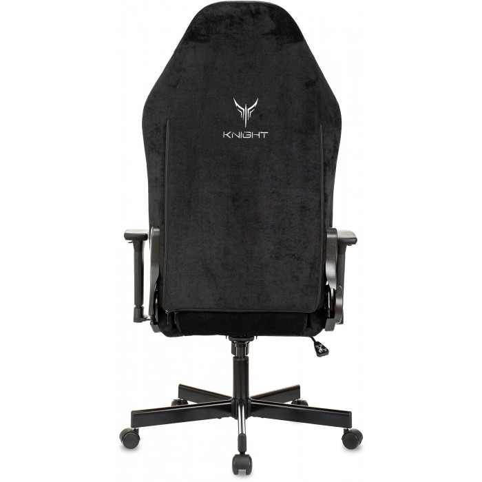 Кресло игровое Knight N1 Fabric черный Light-20 с подголов. крестов. металл