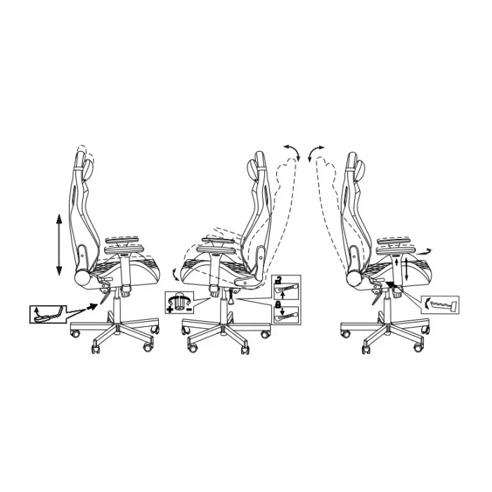 Кресло игровое Knight Outrider черный/красный ромбик экокожа с подголов. крестов. металл