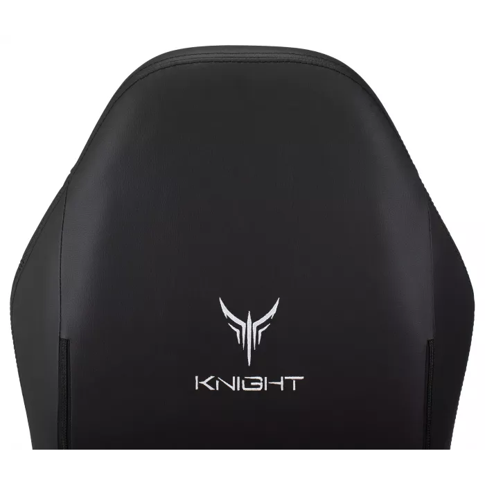 Кресло игровое Knight Neon черный соты экокожа с подголов. крестов. металл