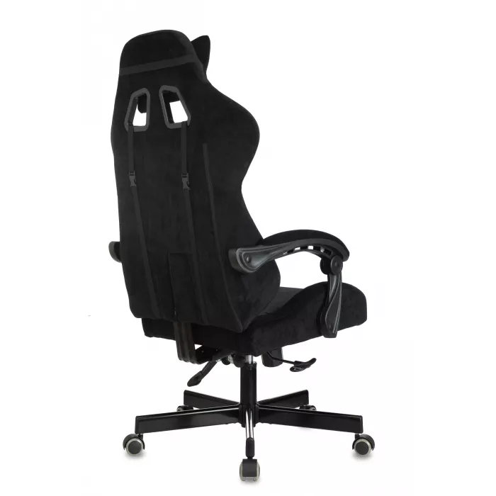 Кресло игровое Knight Terminator черный Light-20 с подголов. крестов. металл
