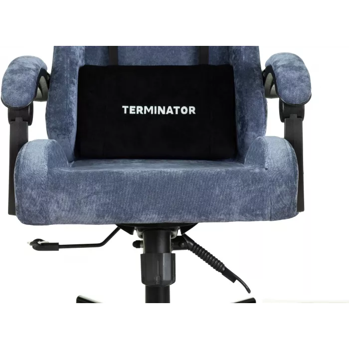 Кресло игровое Knight Terminator синий Light-27 крестов. металл