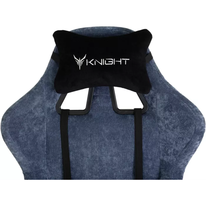 Кресло игровое Knight Terminator синий Light-27 крестов. металл
