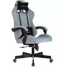 Кресло игровое Knight Terminator серо-голубой Light-28 крестов. металл