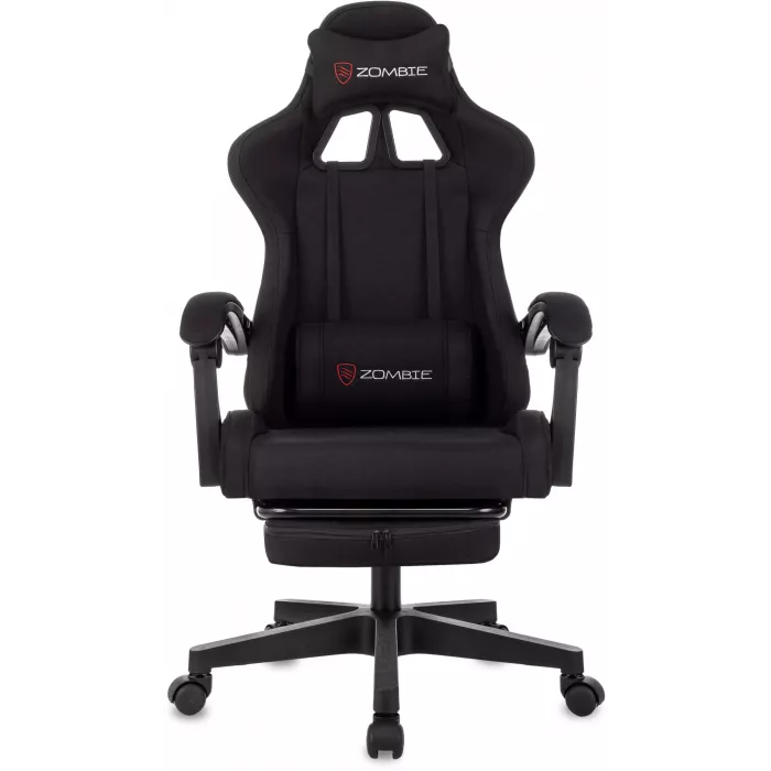 Кресло игровое Zombie Shadow черный Neo Black с подголов. крестов. пластик подст.для ног пластик черный