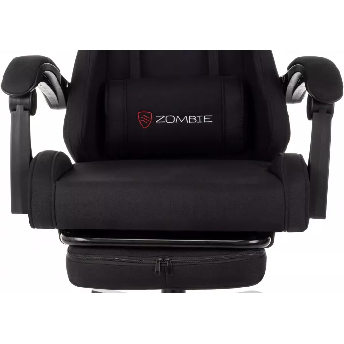 Кресло игровое Zombie Shadow черный Neo Black с подголов. крестов. пластик подст.для ног пластик черный