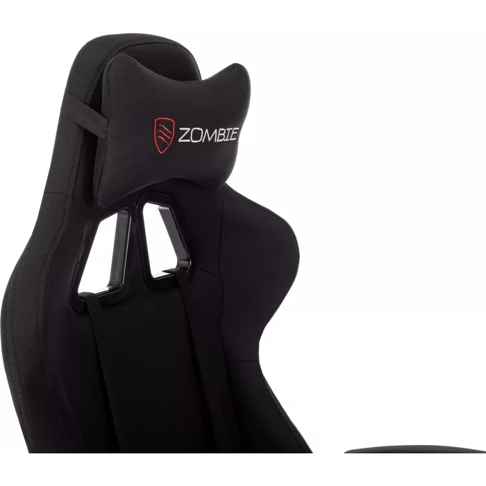 Кресло игровое Zombie Shadow черный Neo Black с подголов. крестов. пластик подст.для ног пластик черный