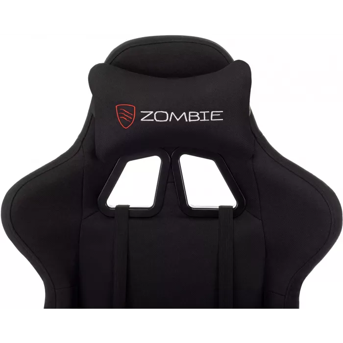 Кресло игровое Zombie Void черный с подголов. крестов. пластик