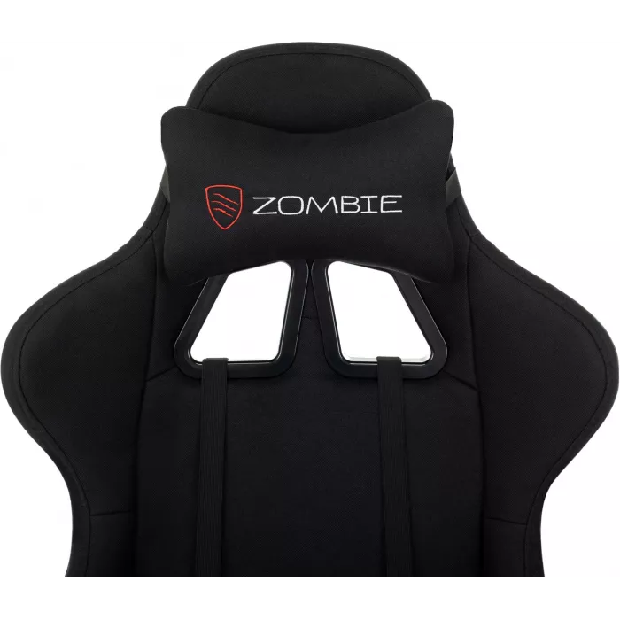 Кресло игровое Zombie Weaver черный с подголов. крестов. пластик подст.для ног пластик черный