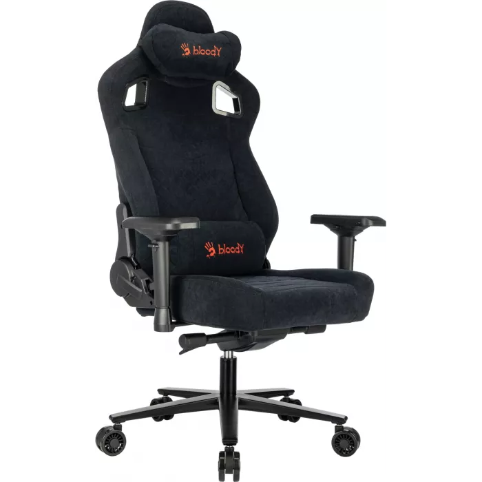 Кресло игровое A4Tech Bloody GC-660 черный Formula 999 искусственная замша с подголов. крестов. металл