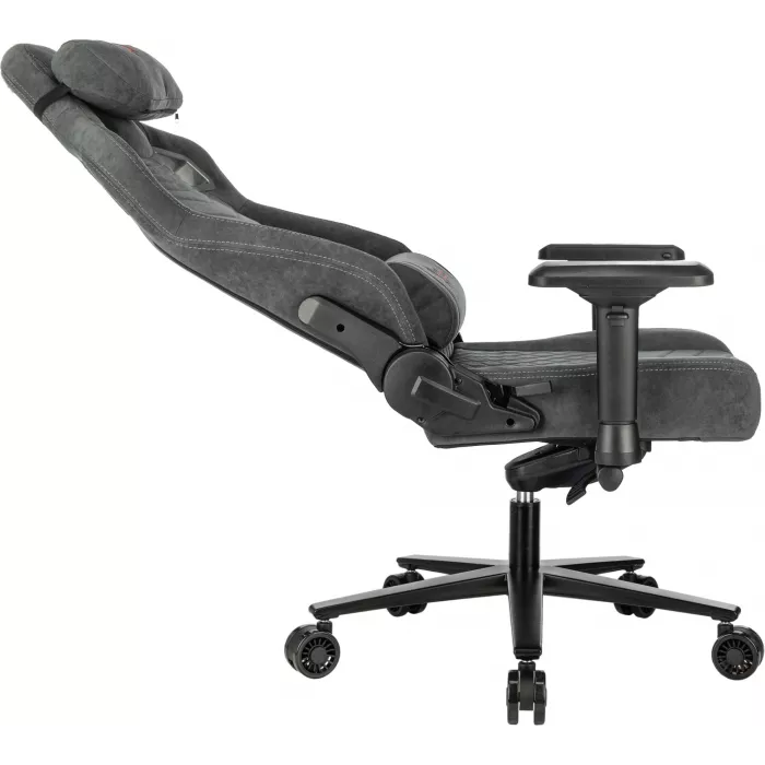 Кресло игровое A4Tech Bloody GC-660 серый Formula 968 искусственная замша с подголов. крестов. металл