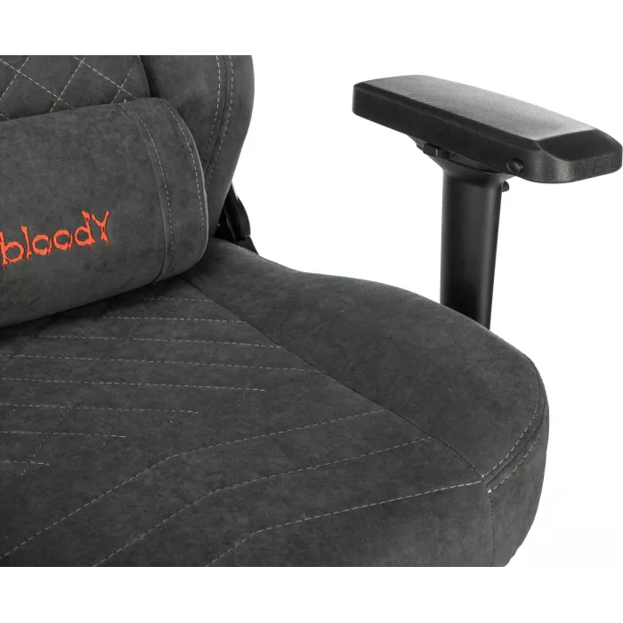 Кресло игровое A4Tech Bloody GC-660 серый Formula 968 искусственная замша с подголов. крестов. металл
