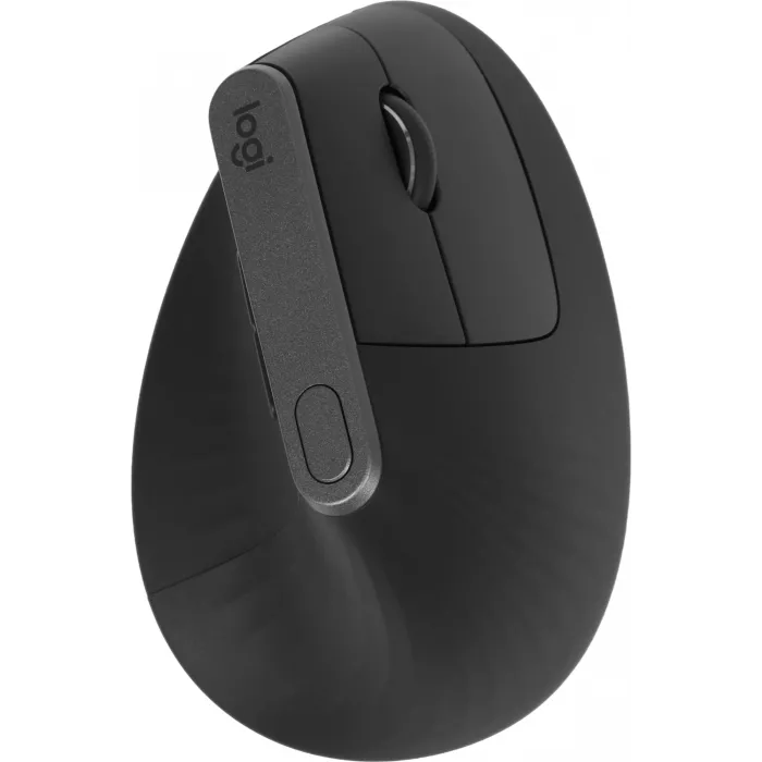 Мышь Logitech MX Vertical черный/серебристый оптическая 4000dpi беспров. BT/Radio USB 4but (910-005449)