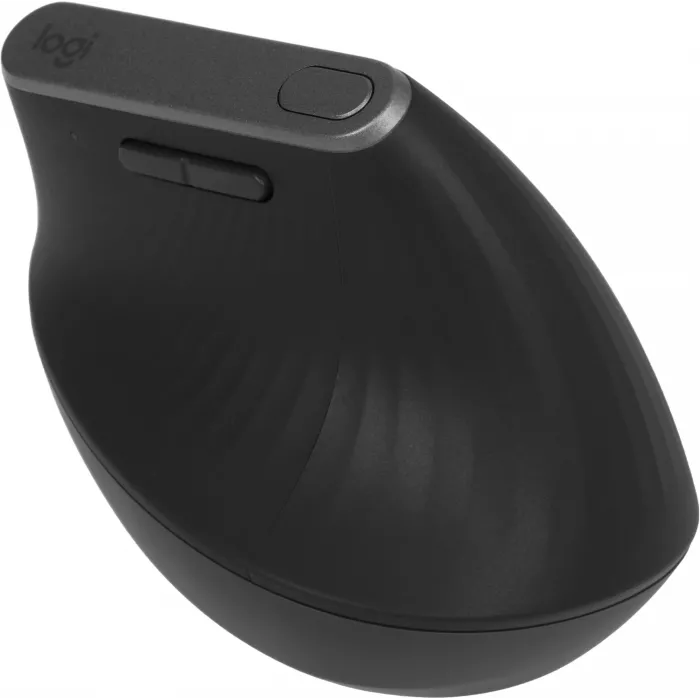 Мышь Logitech MX Vertical черный/серебристый оптическая 4000dpi беспров. BT/Radio USB 4but (910-005449)